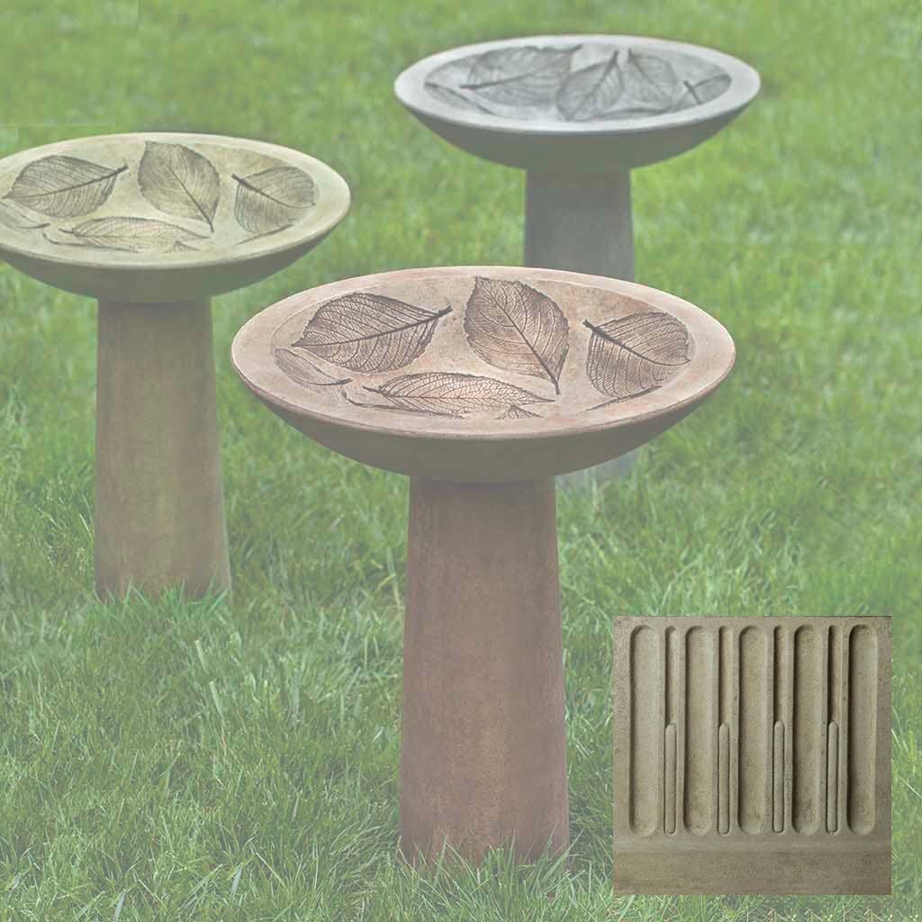 Campania Hydrangea Leaf Birdbath - B-160 - Image 16