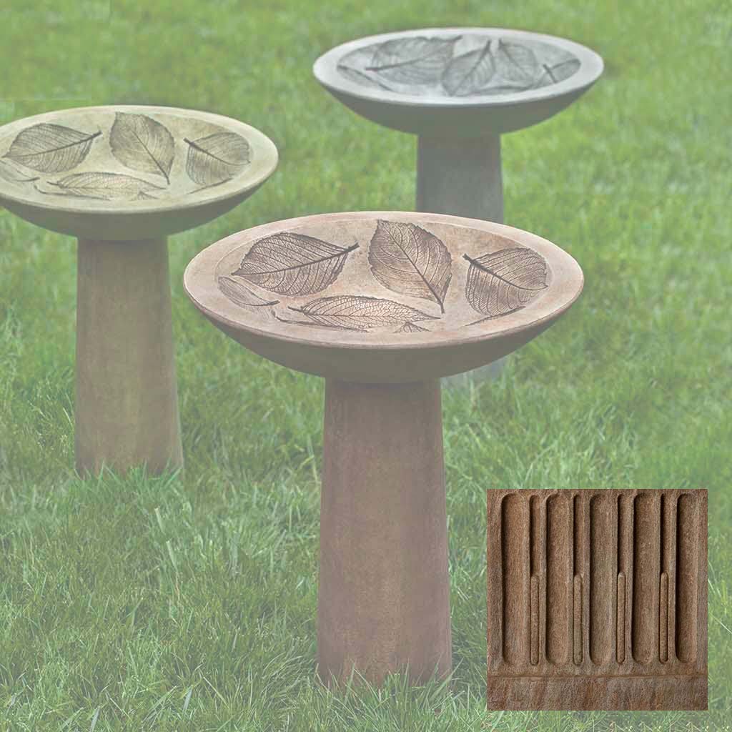 Campania Hydrangea Leaf Birdbath - B-160 - Image 2