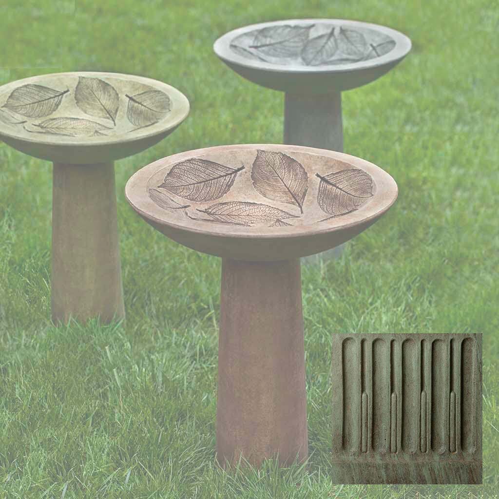 Campania Hydrangea Leaf Birdbath - B-160 - Image 4