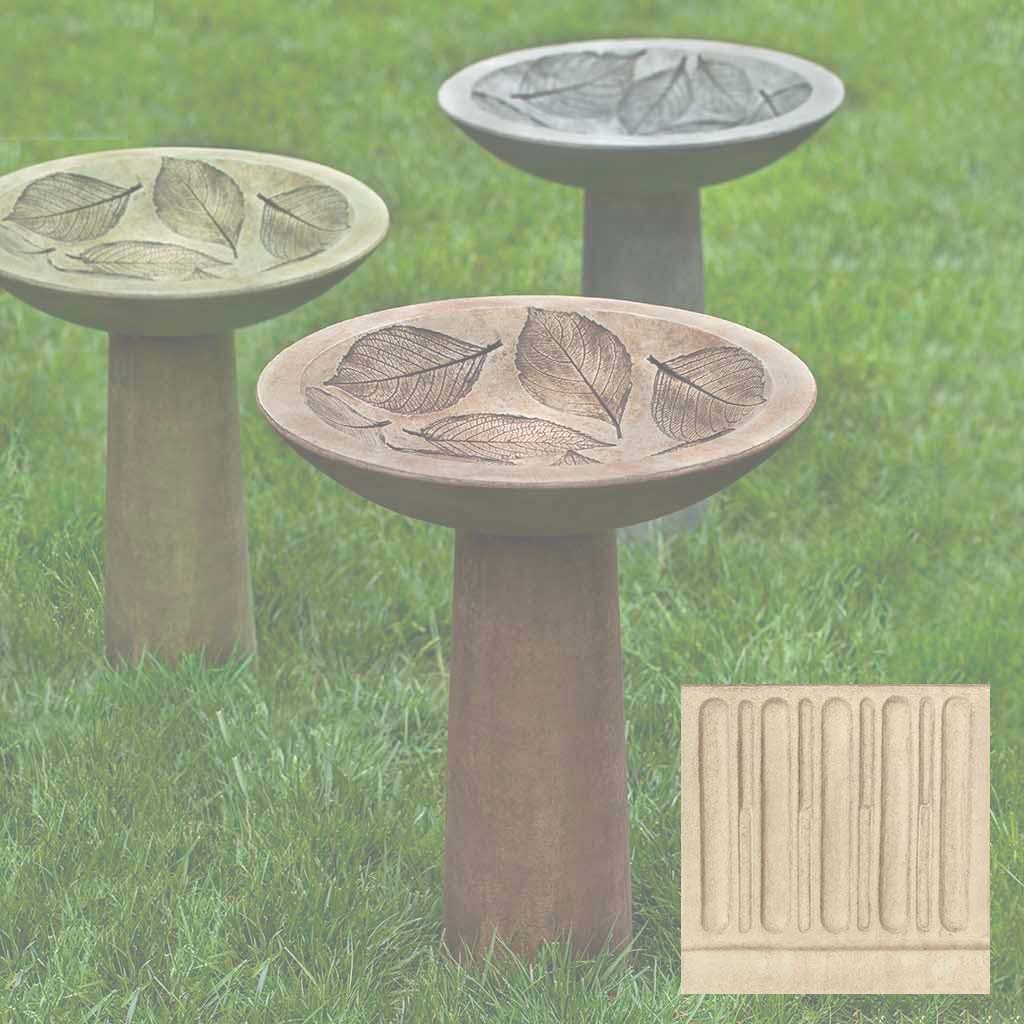 Campania Hydrangea Leaf Birdbath - B-160 - Image 7