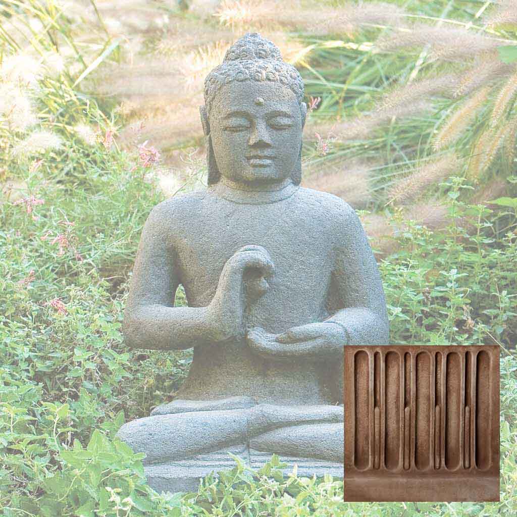 Campania Indonesian Seated Buddha Garden Statue - OR-39 - Image 4