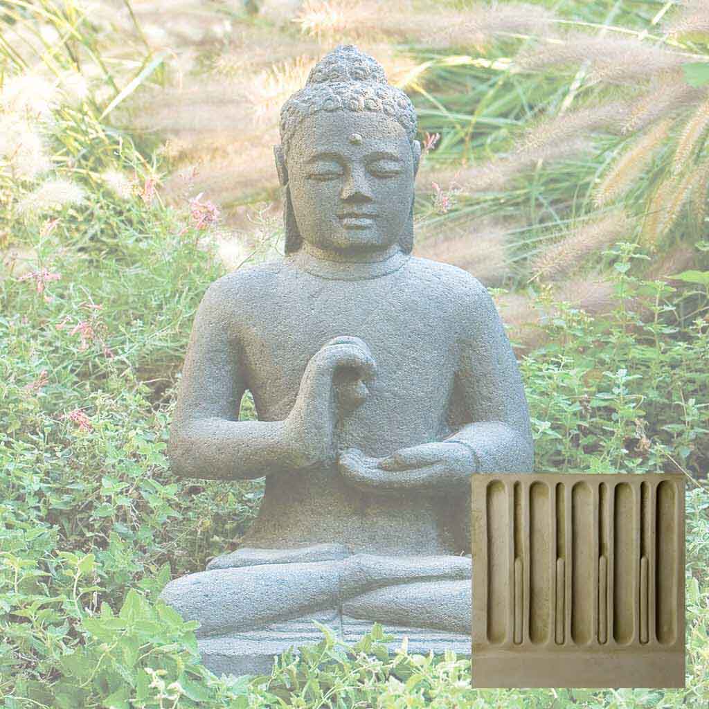 Campania Indonesian Seated Buddha Garden Statue - OR-39 - Image 6