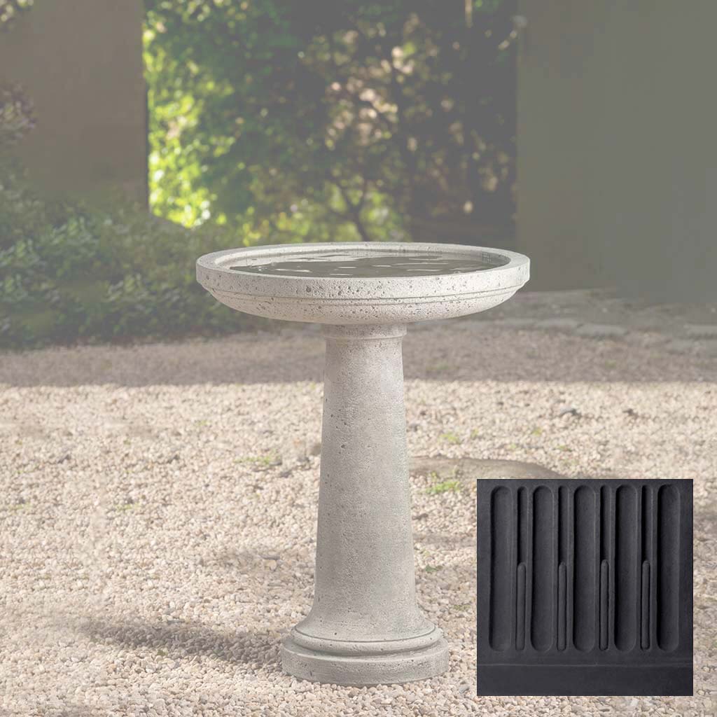 Campania Isleboro Birdbath - B-146 - Image 11