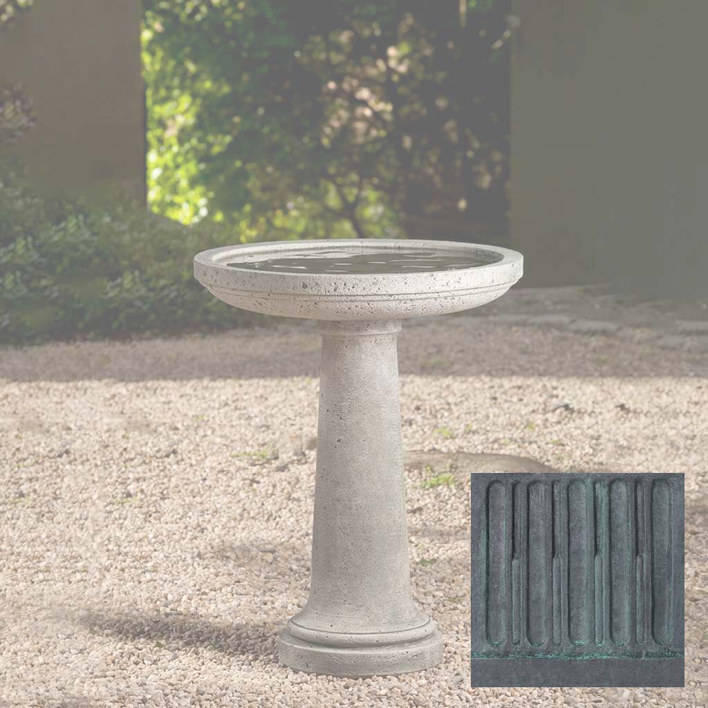 Campania Isleboro Birdbath - B-146 - Image 9
