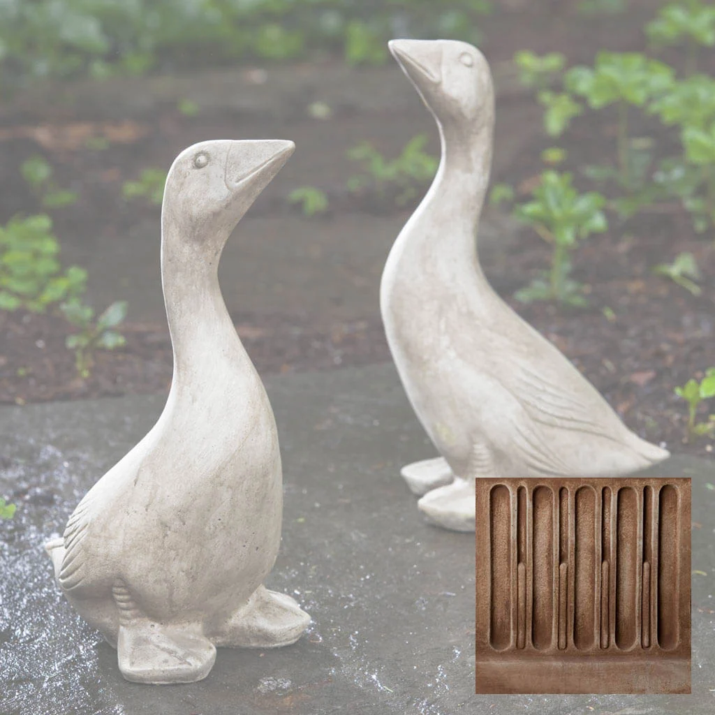 Campania Kate's Goose Garden Statue - A-423 - Image 4