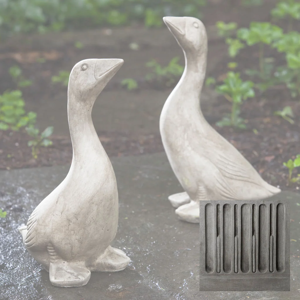 Campania Kate's Goose Garden Statue - A-423 - Image 9