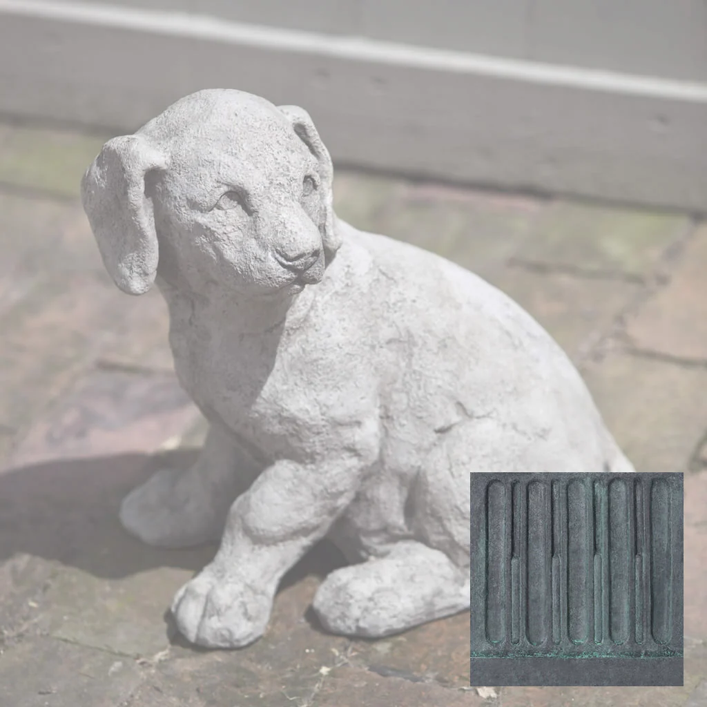 Campania Lab Pup Garden Statue - A-244 - Image 10
