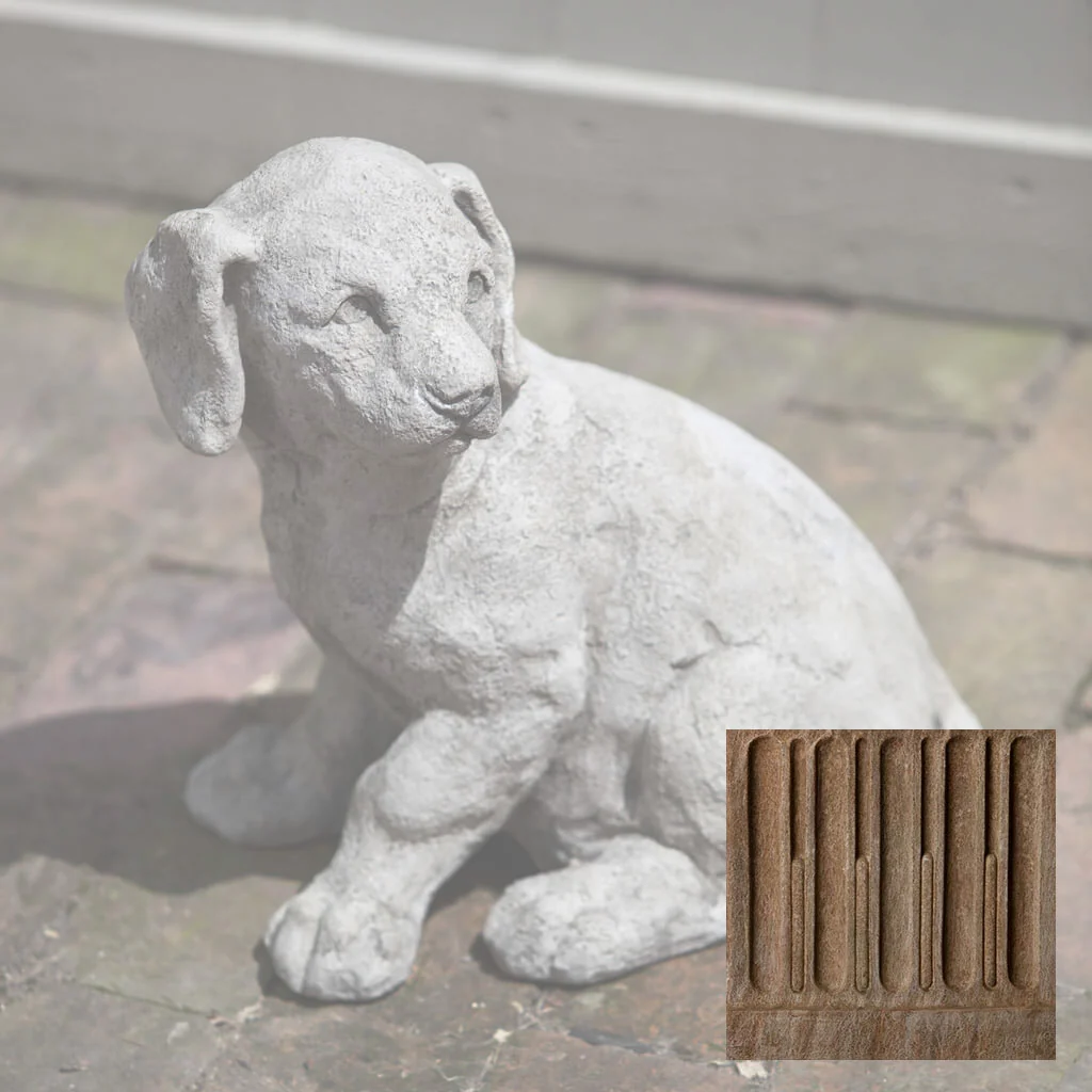 Campania Lab Pup Garden Statue - A-244 - Image 2