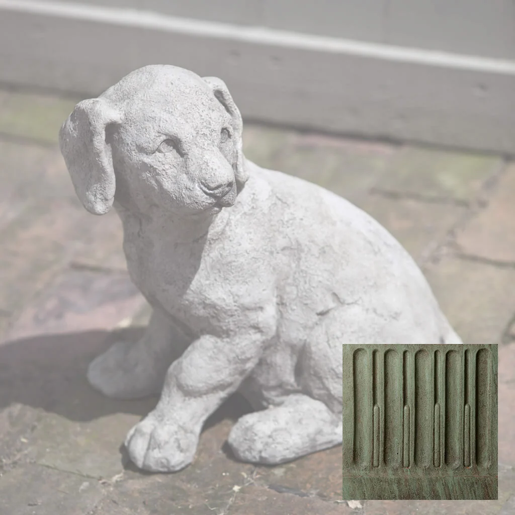 Campania Lab Pup Garden Statue - A-244 - Image 5