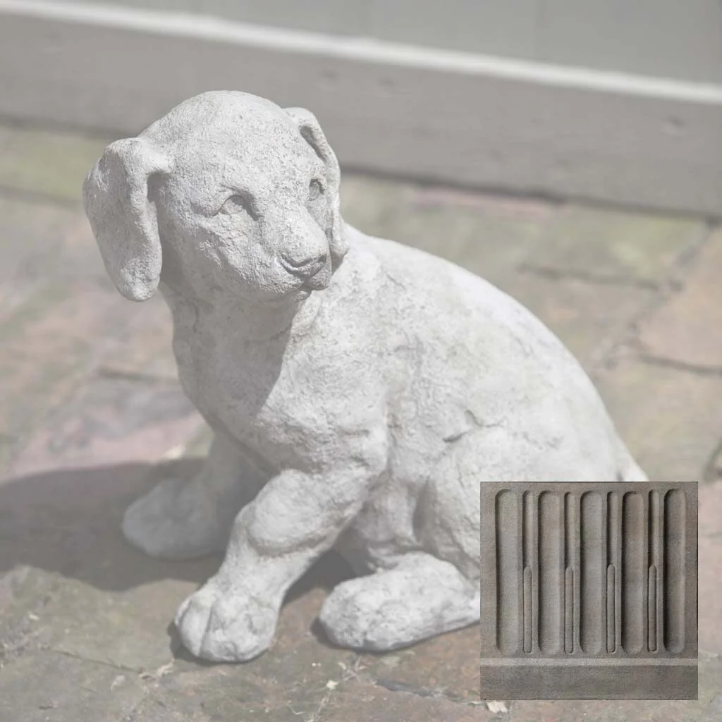 Campania Lab Pup Garden Statue - A-244 - Image 6
