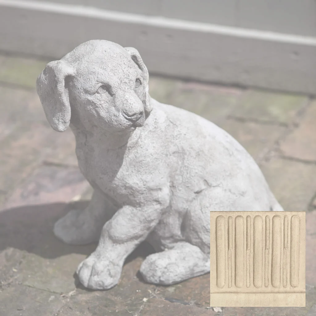 Campania Lab Pup Garden Statue - A-244 - Image 8