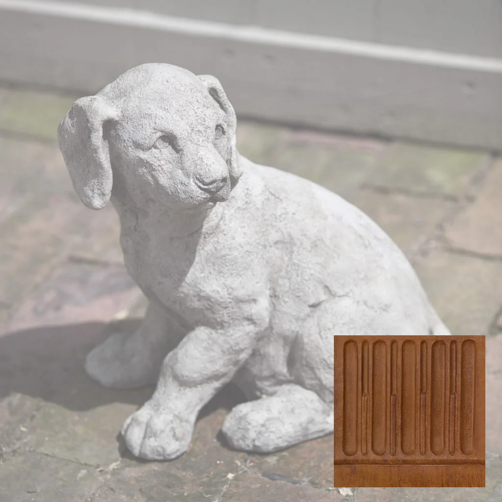 Campania Lab Pup Garden Statue - A-244 - Image 9