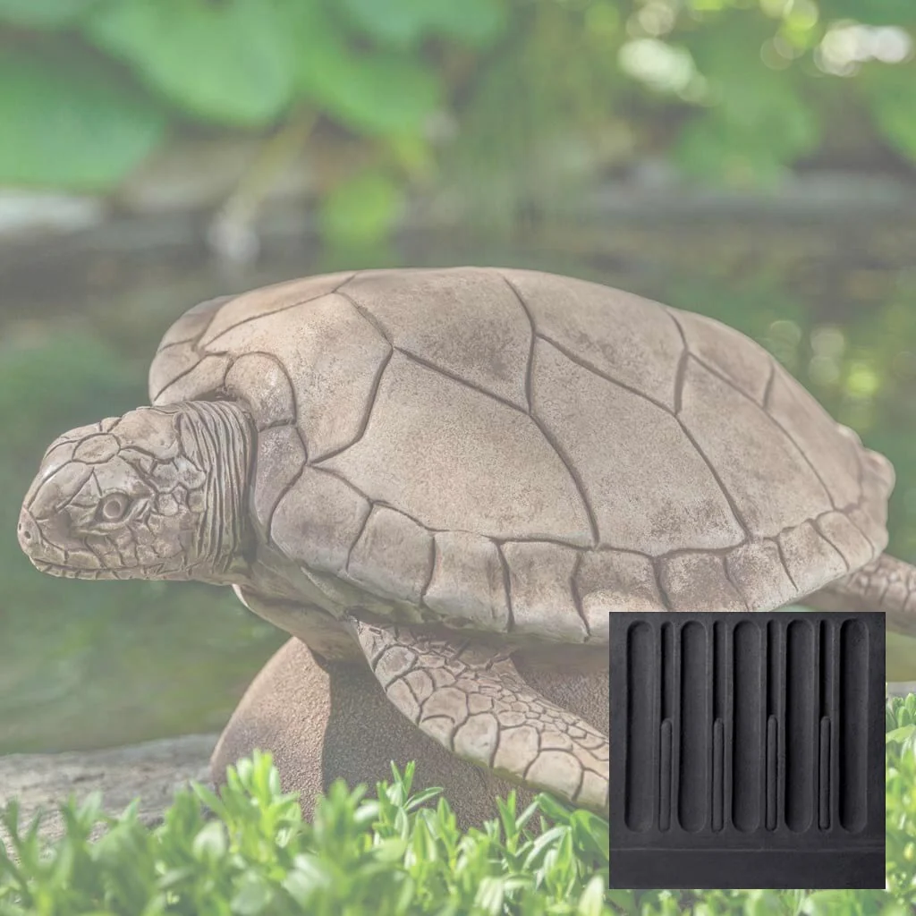 Campania Large Sea Turtle Garden Statue - A-614 - Image 11
