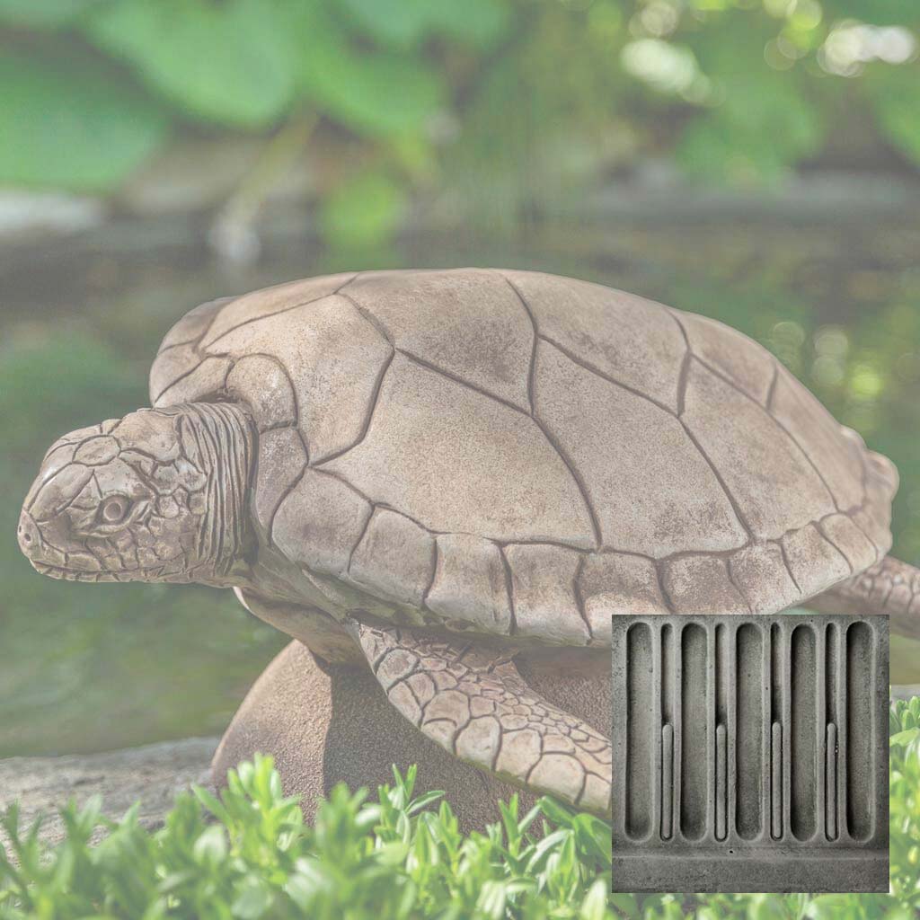 Campania Large Sea Turtle Garden Statue - A-614 - Image 3