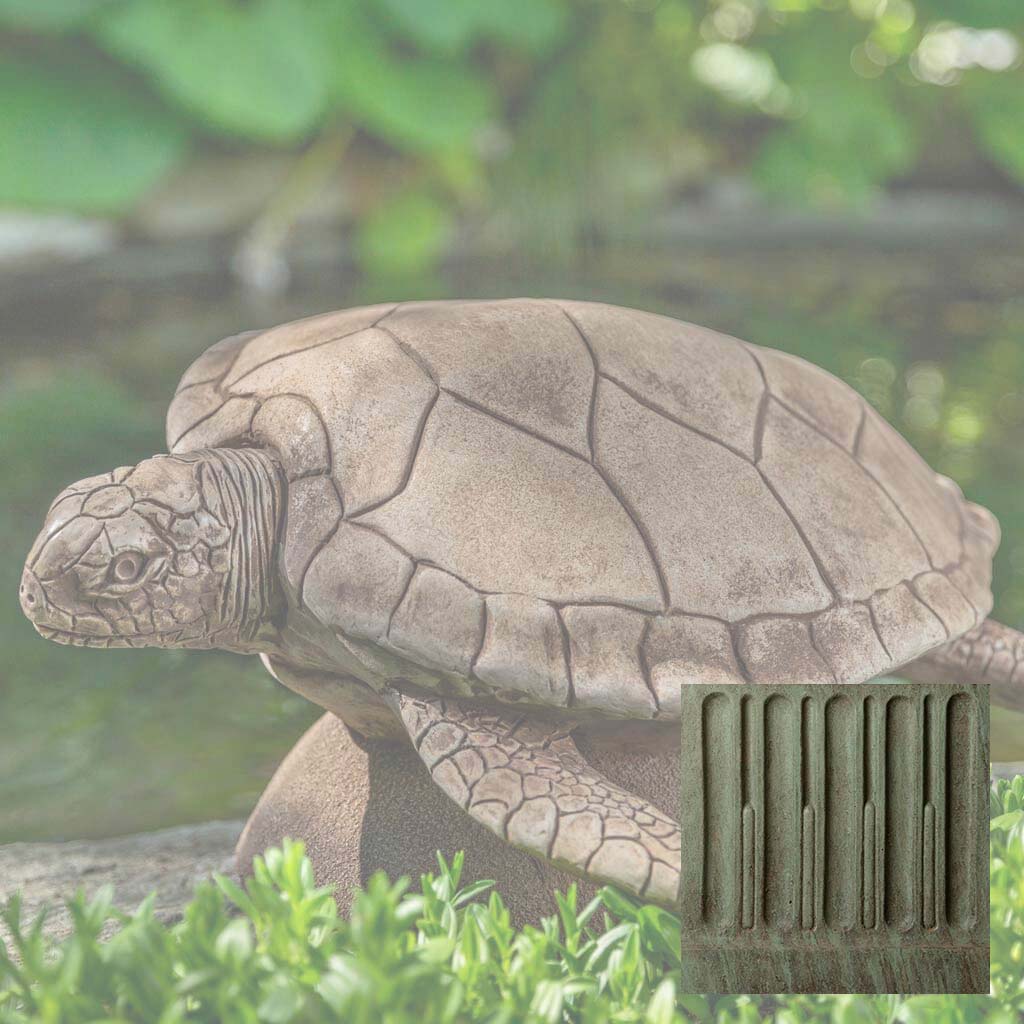 Campania Large Sea Turtle Garden Statue - A-614 - Image 4