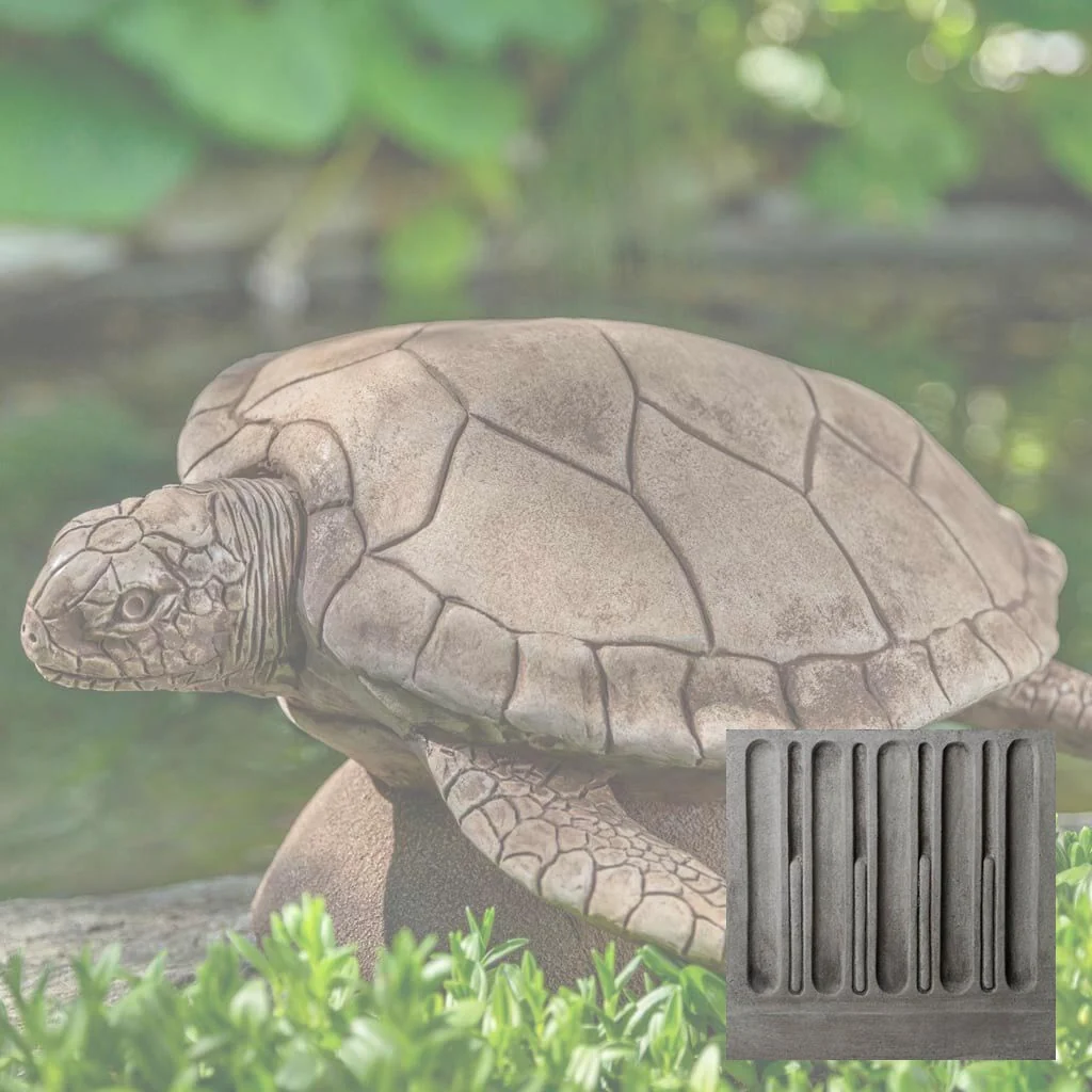 Campania Large Sea Turtle Garden Statue - A-614 - Image 8