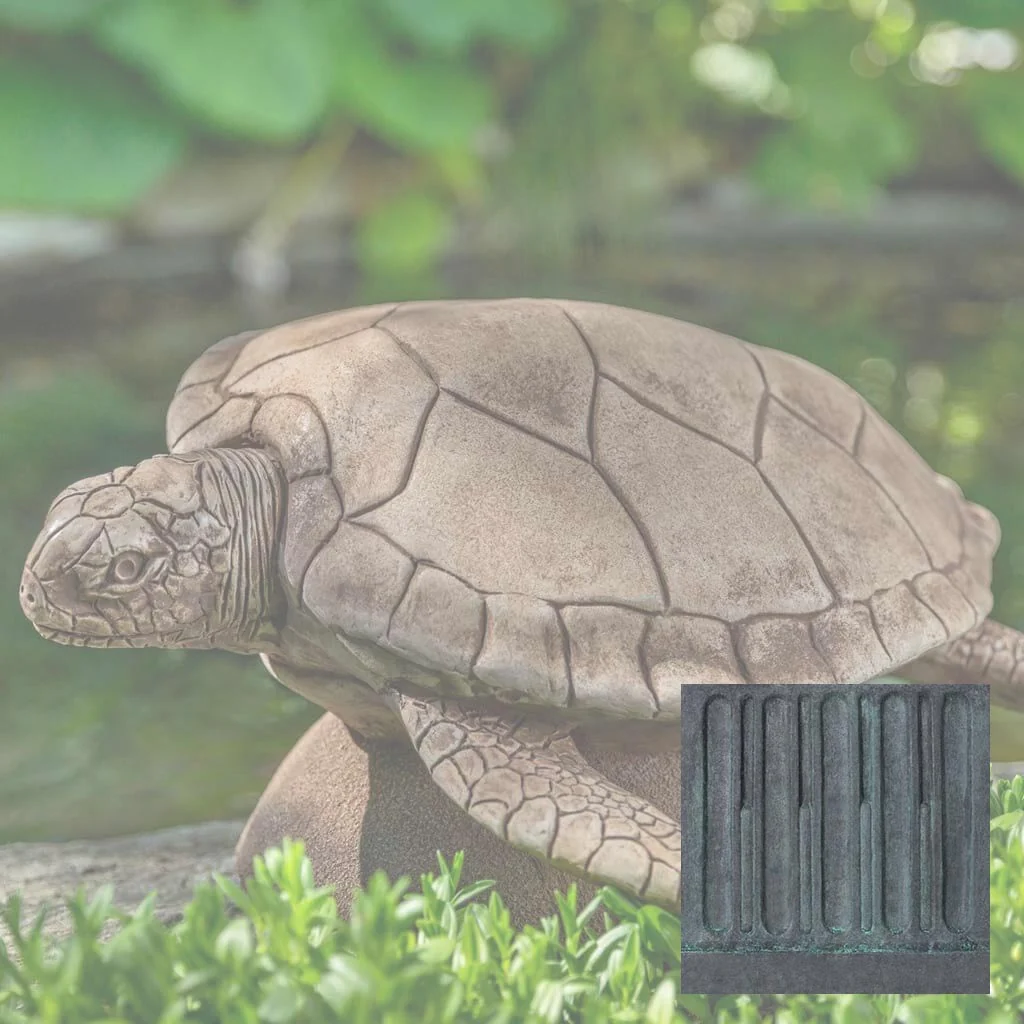 Campania Large Sea Turtle Garden Statue - A-614 - Image 9