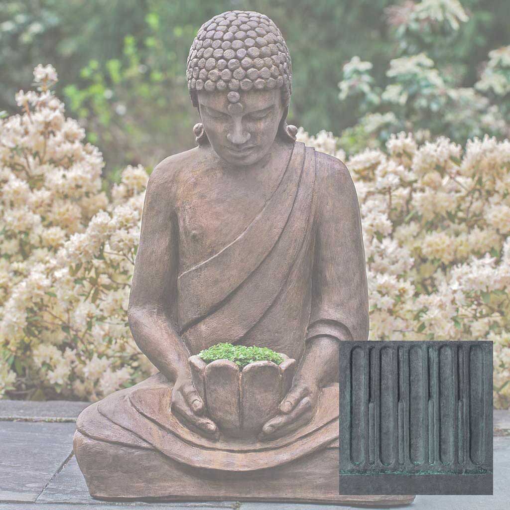 Campania Lotus Buddha Garden Statue - OR-155 - Image 10