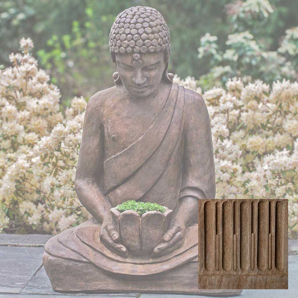 Campania Lotus Buddha Garden Statue - OR-155 - Image 2
