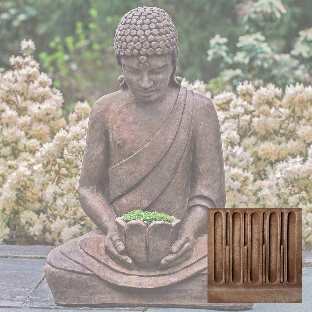 Campania Lotus Buddha Garden Statue - OR-155 - Image 4