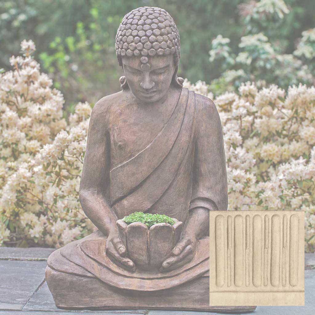 Campania Lotus Buddha Garden Statue - OR-155 - Image 7