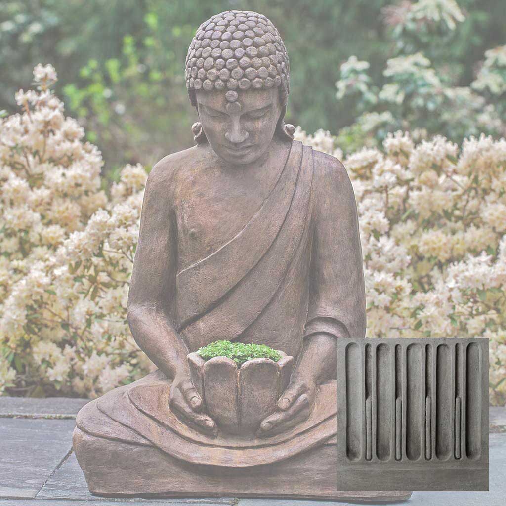 Campania Lotus Buddha Garden Statue - OR-155 - Image 9