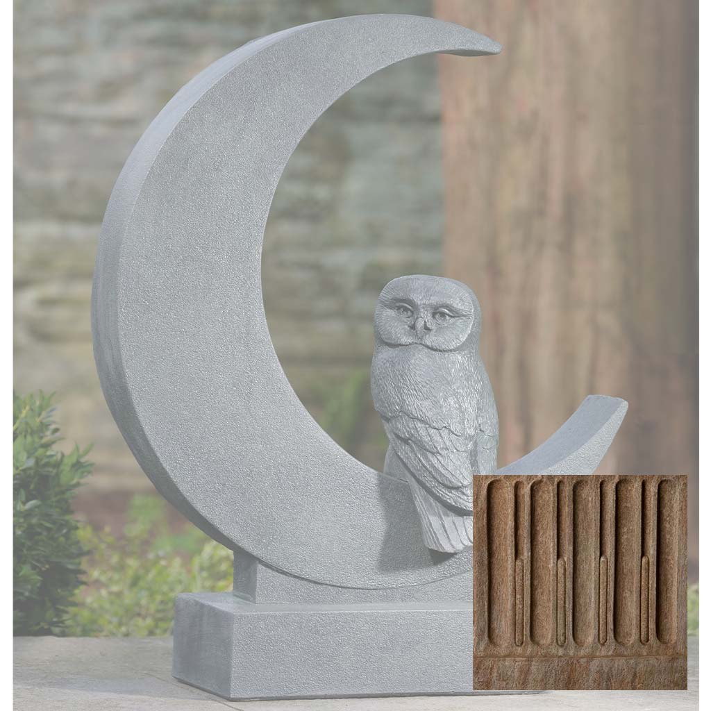 Campania Lunar Owl Garden Statue - A-667 - Image 2