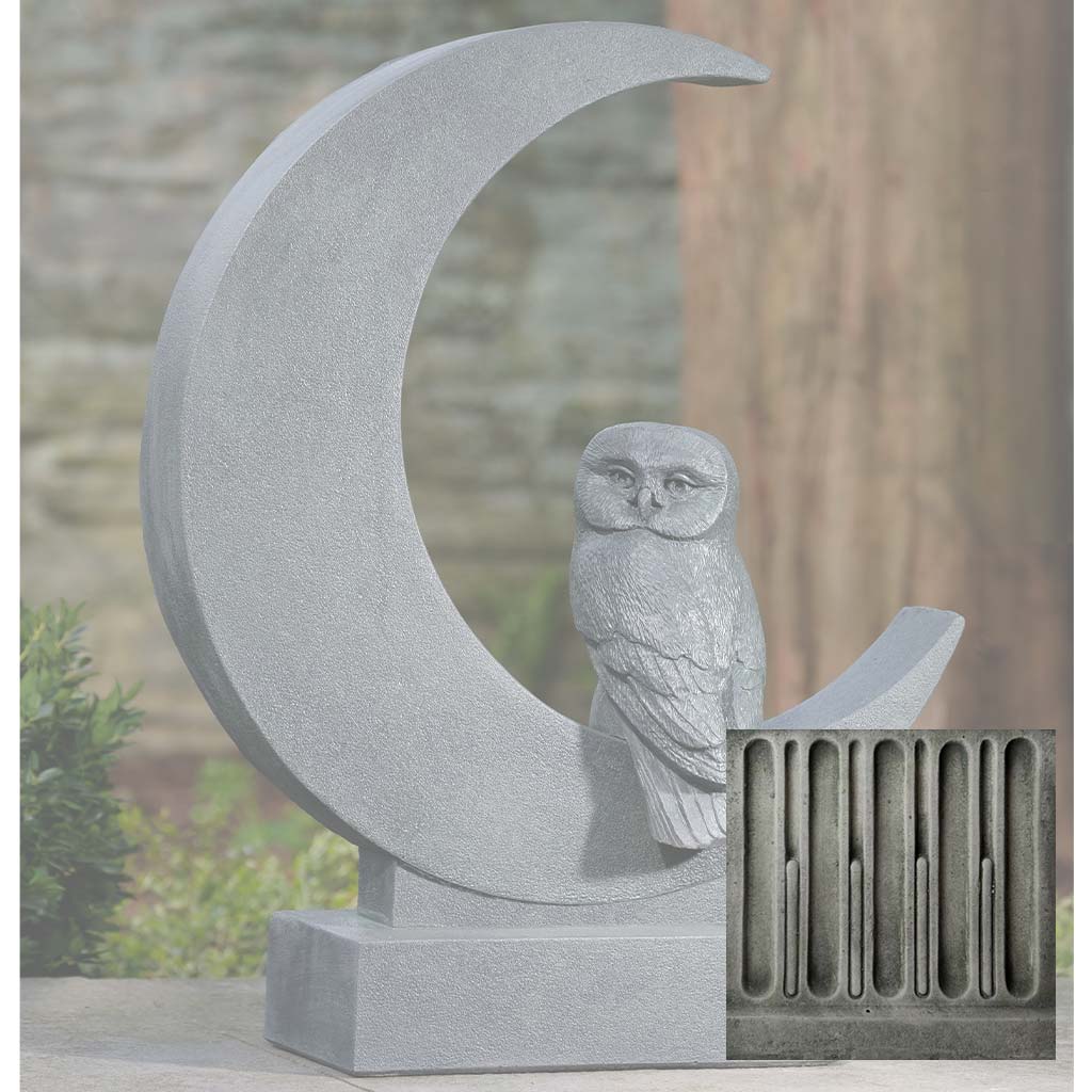 Campania Lunar Owl Garden Statue - A-667 - Image 3