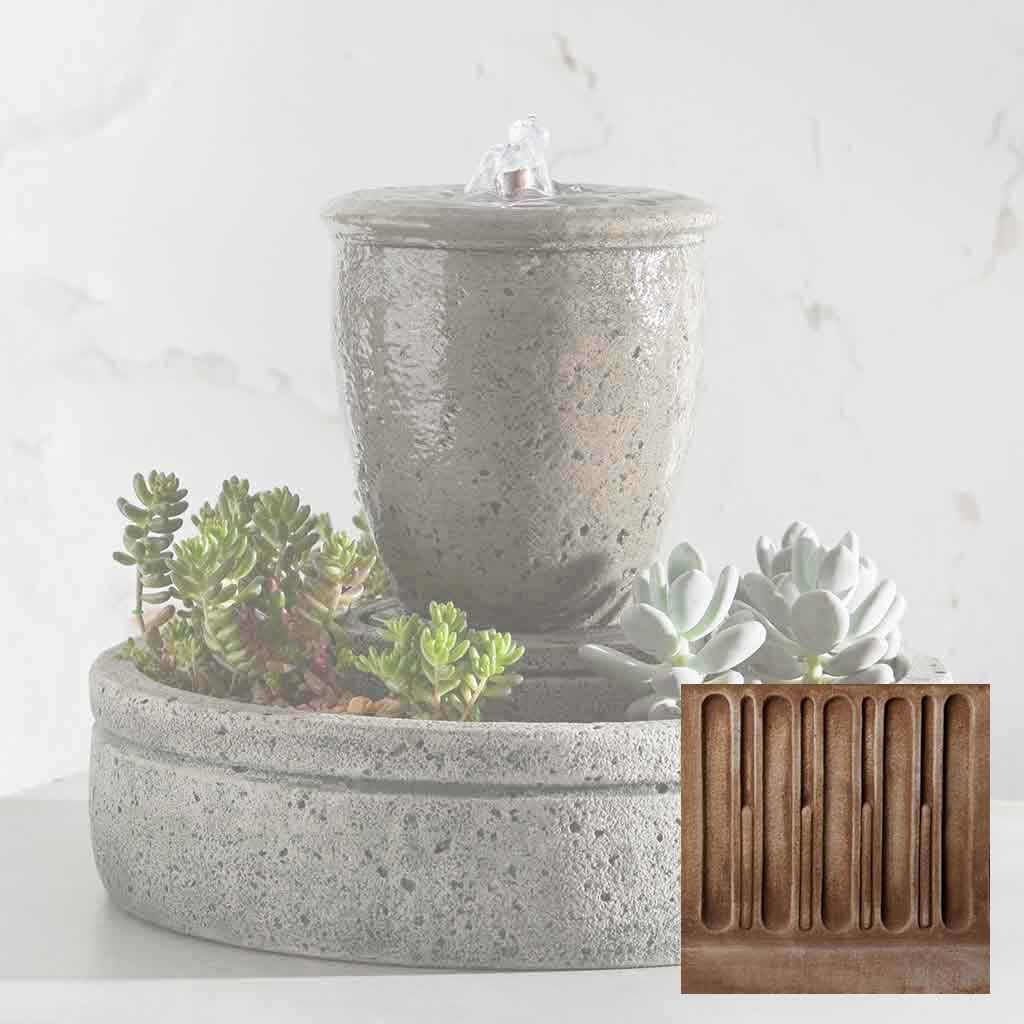 Campania M-Series Textured Spa Fountain with Planter - FT-178 - Image 3