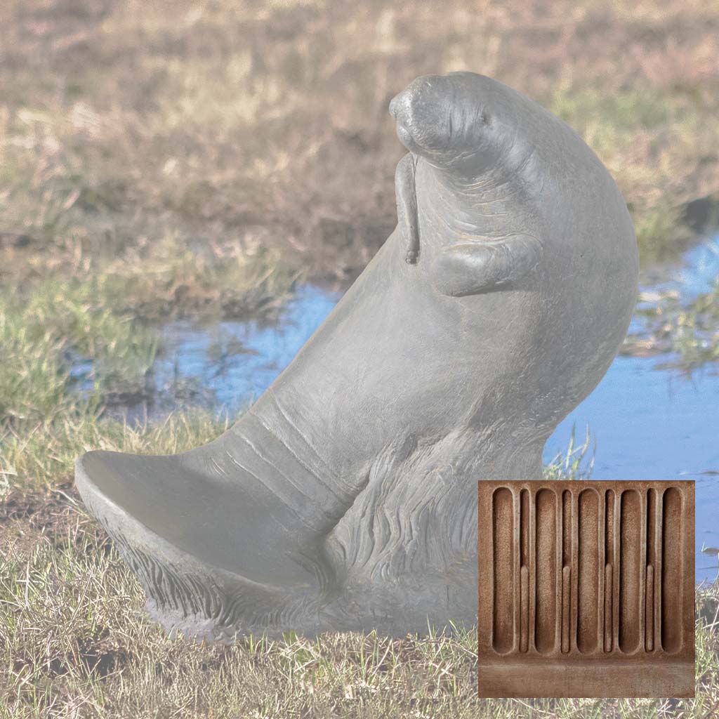 Campania Manatee Garden Statue - A-681 - Image 4