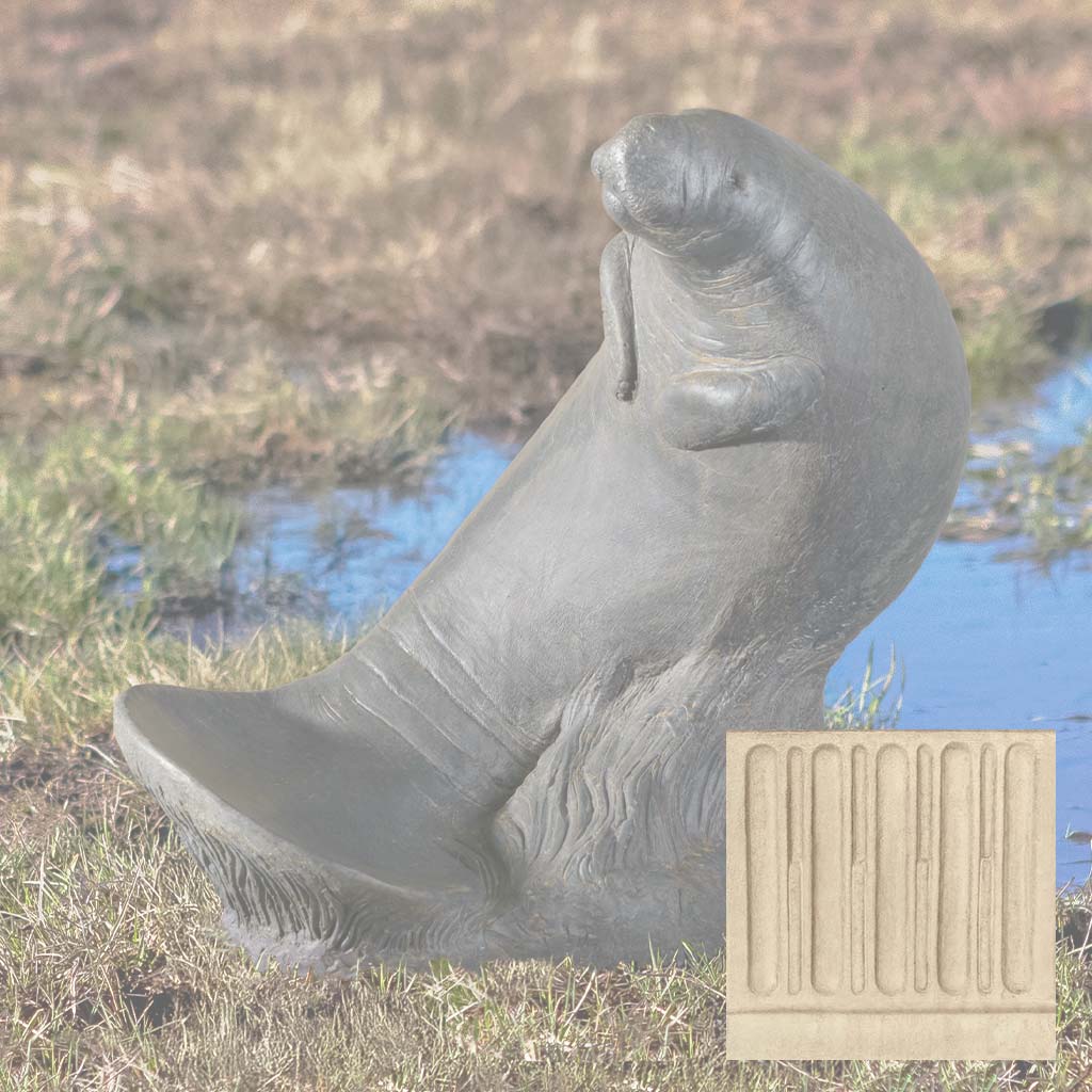 Campania Manatee Garden Statue - A-681 - Image 7
