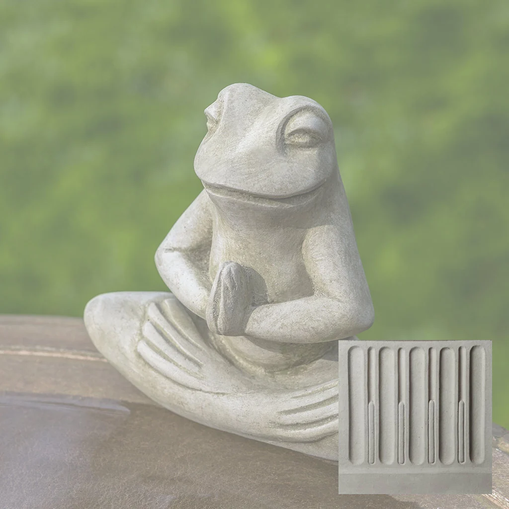 Campania Meditation Frog Garden Statue - A-649 - Image 11