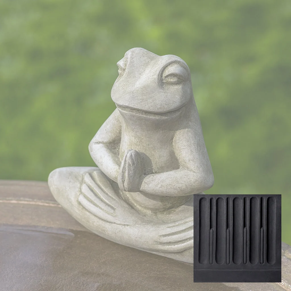 Campania Meditation Frog Garden Statue - A-649 - Image 12