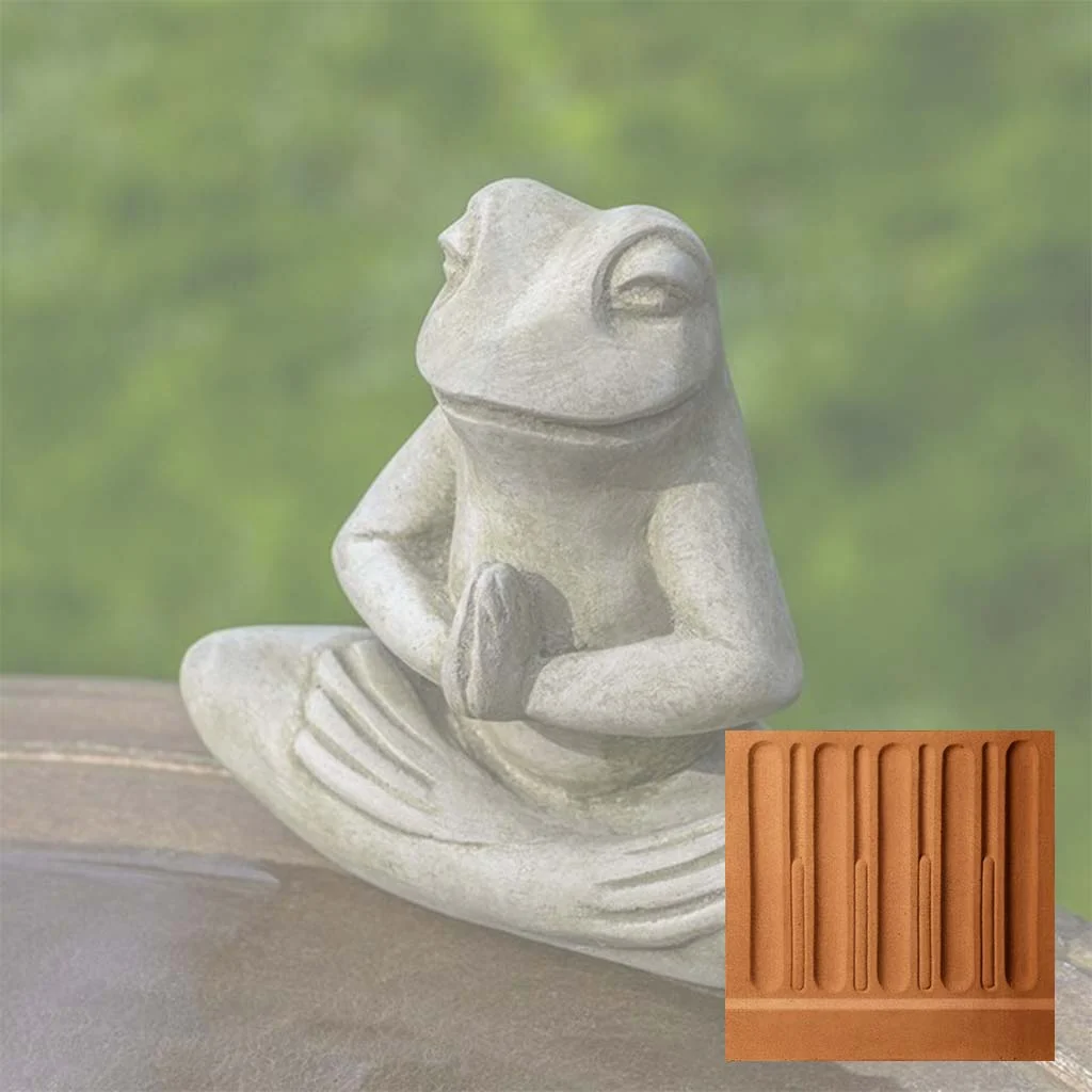 Campania Meditation Frog Garden Statue - A-649 - Image 14