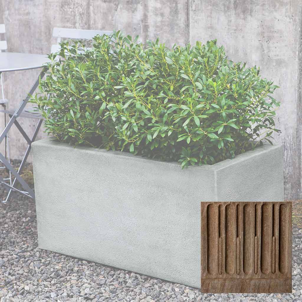 Campania Metropolis Rectangle 361818 Planter - GFRC-0801 - Image 2