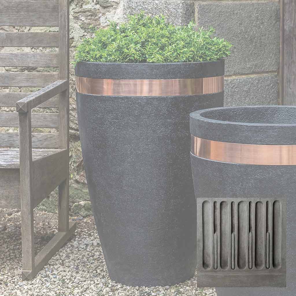 Campania Moderne Tapered Tall Planter - P-866 - Image 9