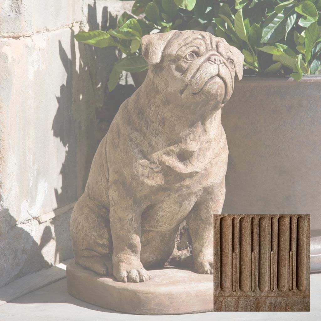Campania Mugsy Garden Statue - A-374 - Image 2
