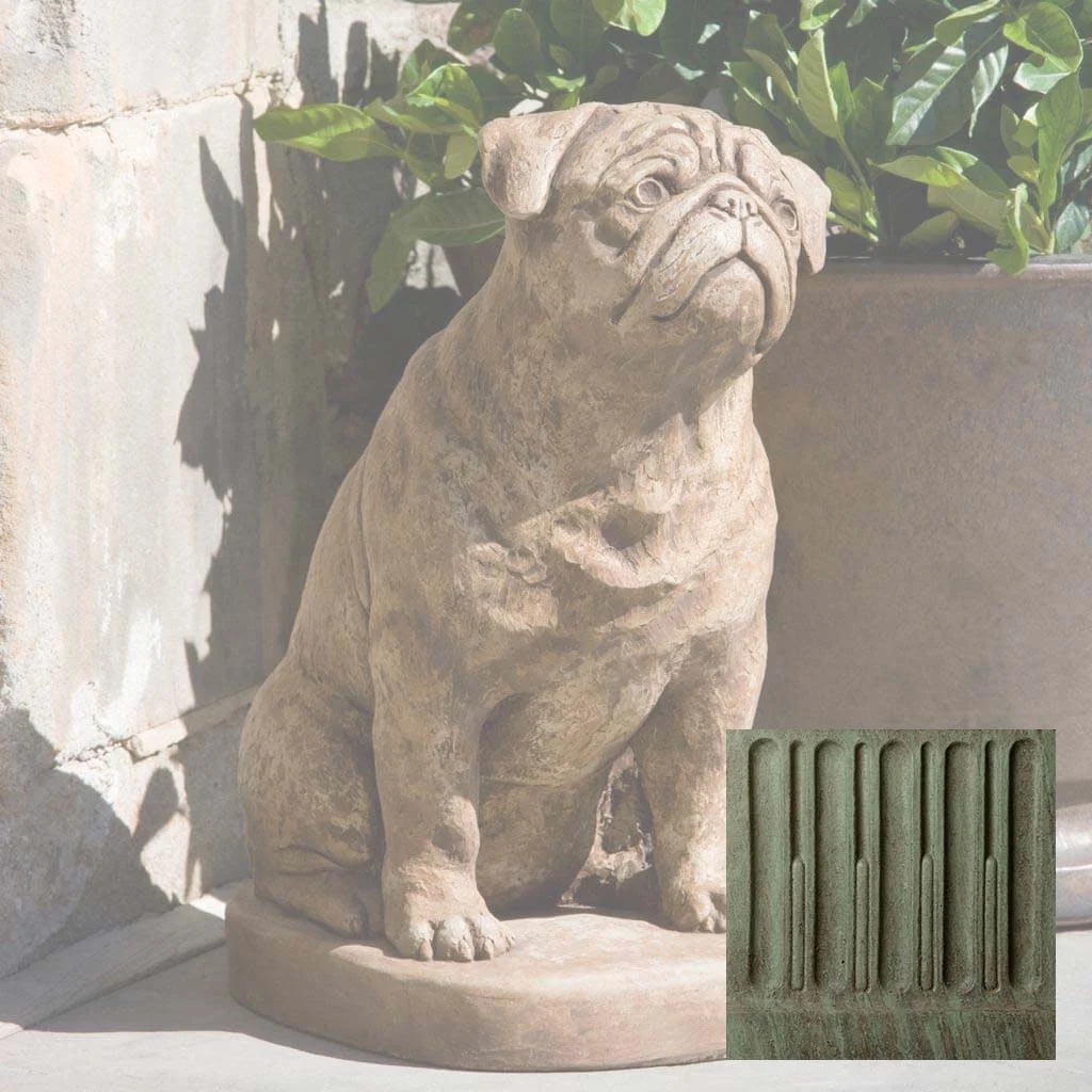 Campania Mugsy Garden Statue - A-374 - Image 4
