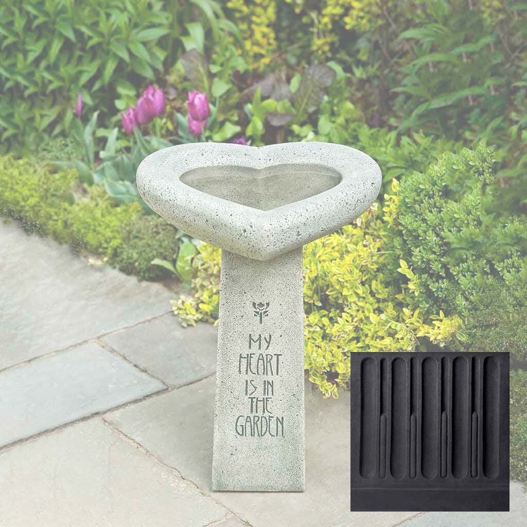 Campania My Heart is in the Garden Birdbath - B-115 - Image 11