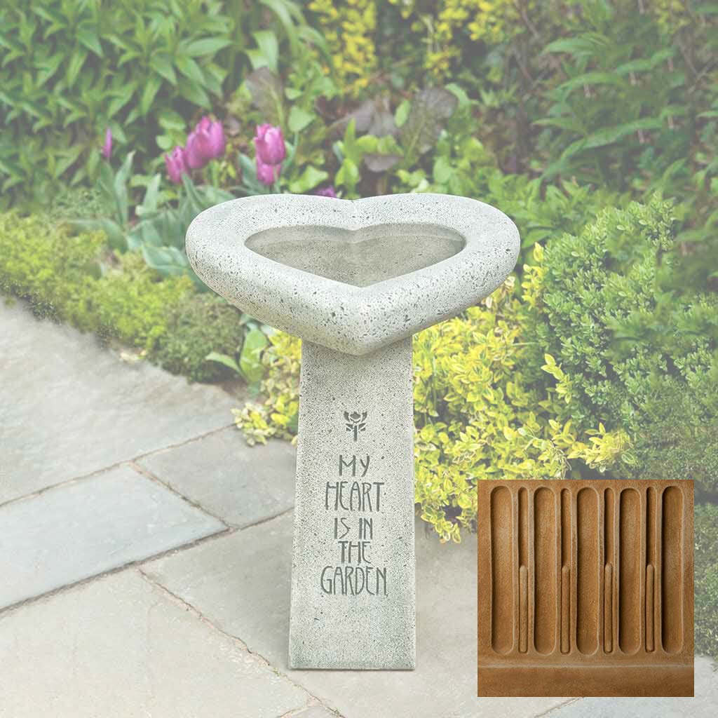 Campania My Heart is in the Garden Birdbath - B-115 - Image 13