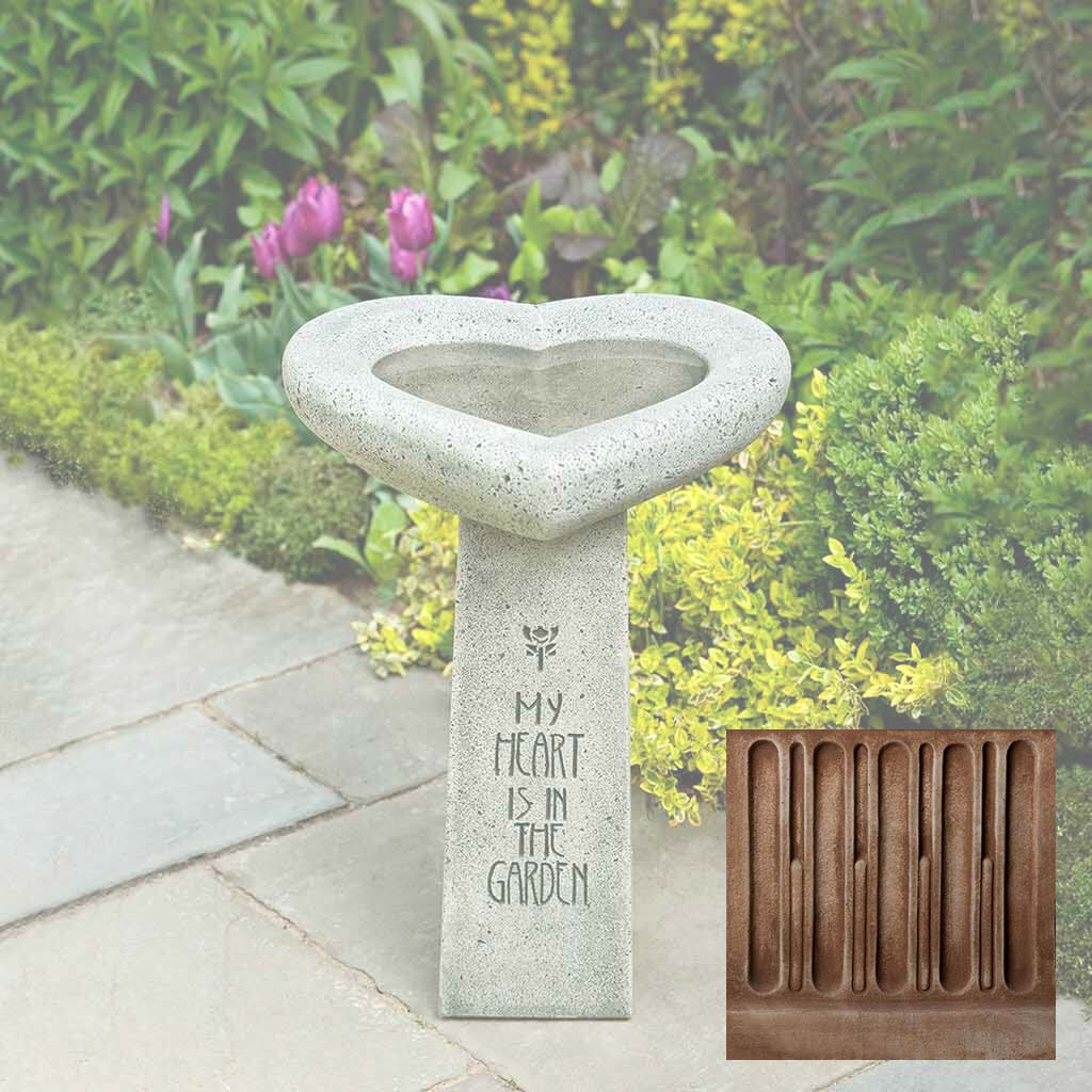 Campania My Heart is in the Garden Birdbath - B-115 - Image 3
