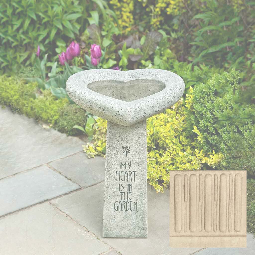 Campania My Heart is in the Garden Birdbath - B-115 - Image 6
