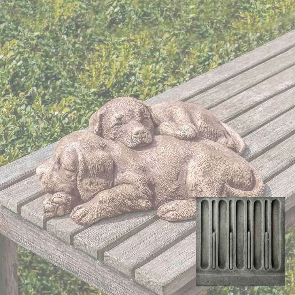 Campania Nap Time Puppies Garden Statue - A-591 - Image 3