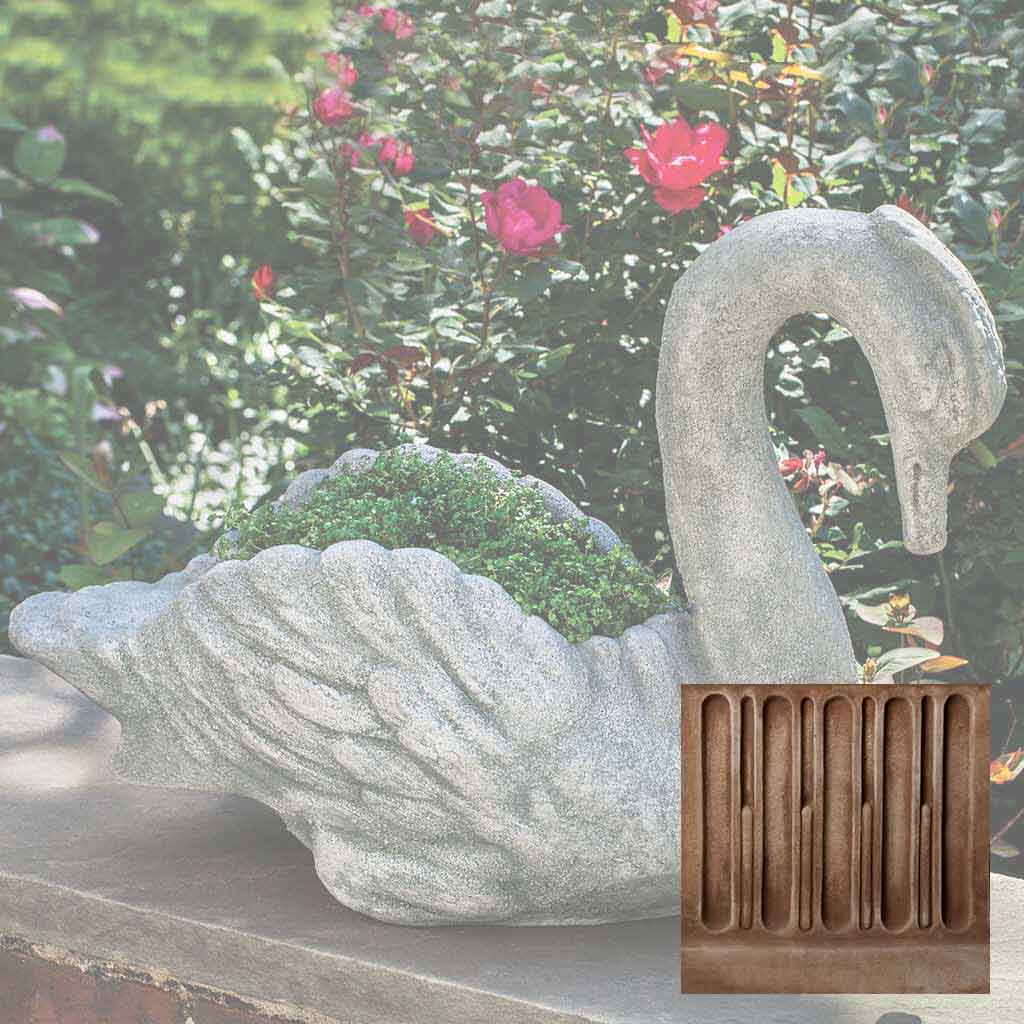 Campania Newport Swan Garden Statue - P-678 - Image 3