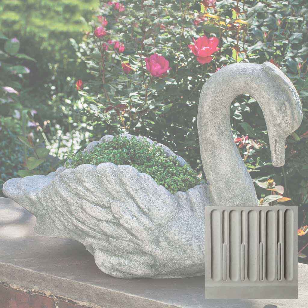Campania Newport Swan Garden Statue - P-678 - Image 7