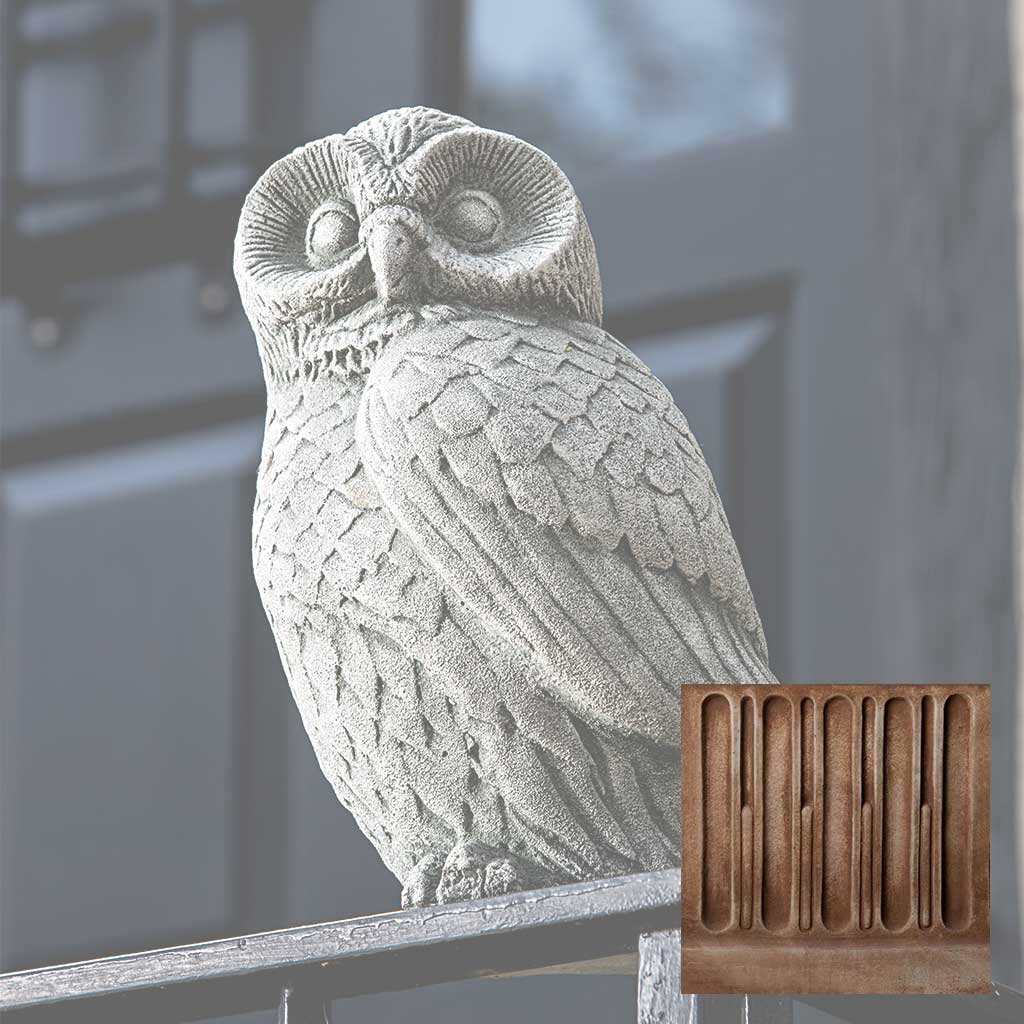Campania Night Owl Garden Statue - A-460 - Image 3