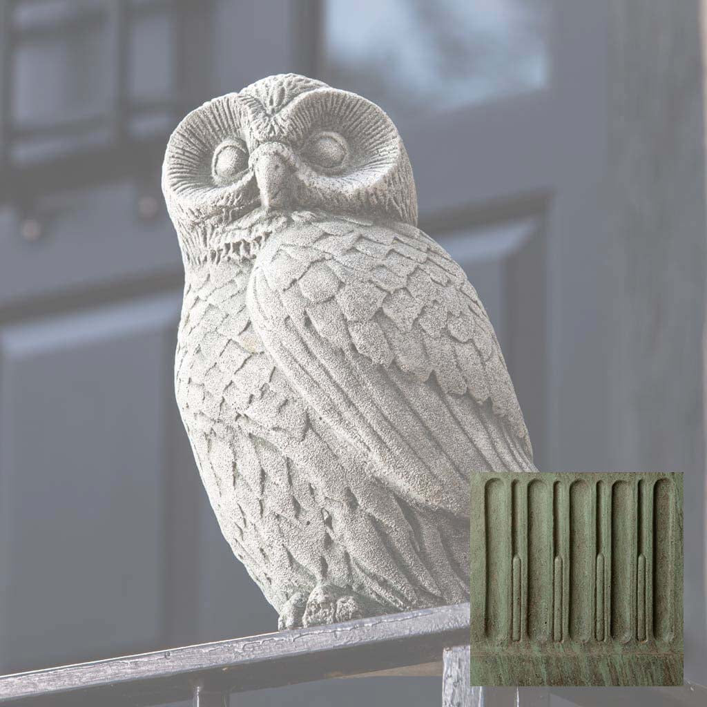 Campania Night Owl Garden Statue - A-460 - Image 4