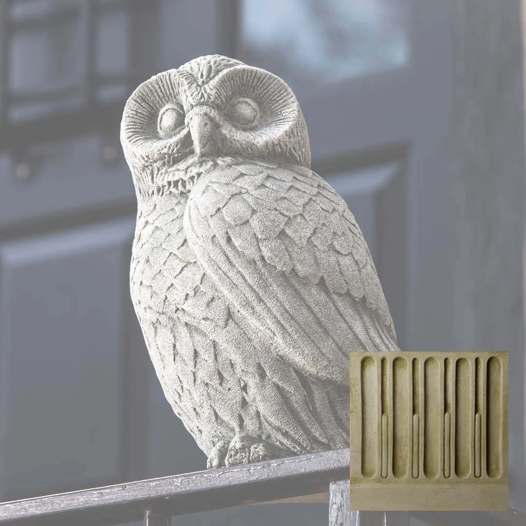 Campania Night Owl Garden Statue - A-460 - Image 6