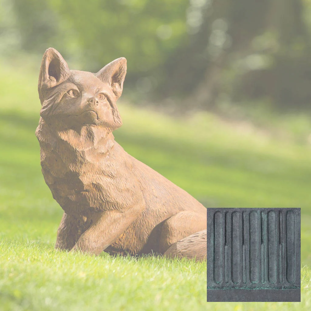 Campania Noble Fox Garden Statue - A-464 - Image 10