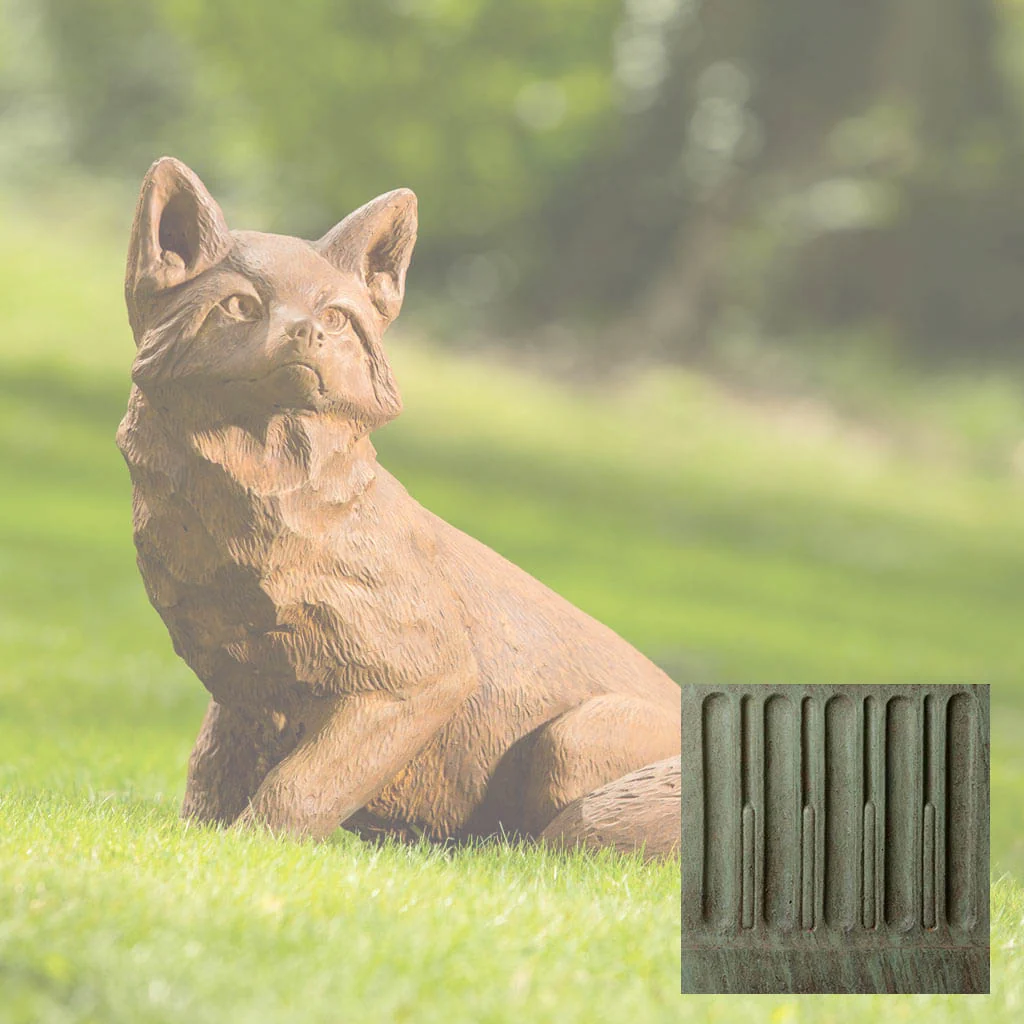 Campania Noble Fox Garden Statue - A-464 - Image 5